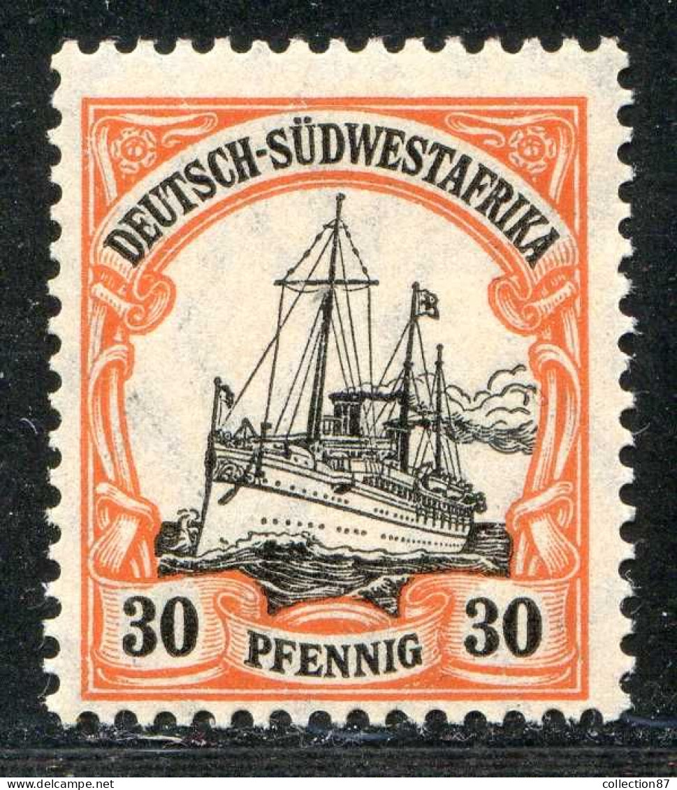 REF093 > COLONIES ALLEMANDE - AFRIQUE SUD OUEST < Yv N° 30 * Neuf Dos Visible - MH * - Sud-Ouest Africain Allemand
