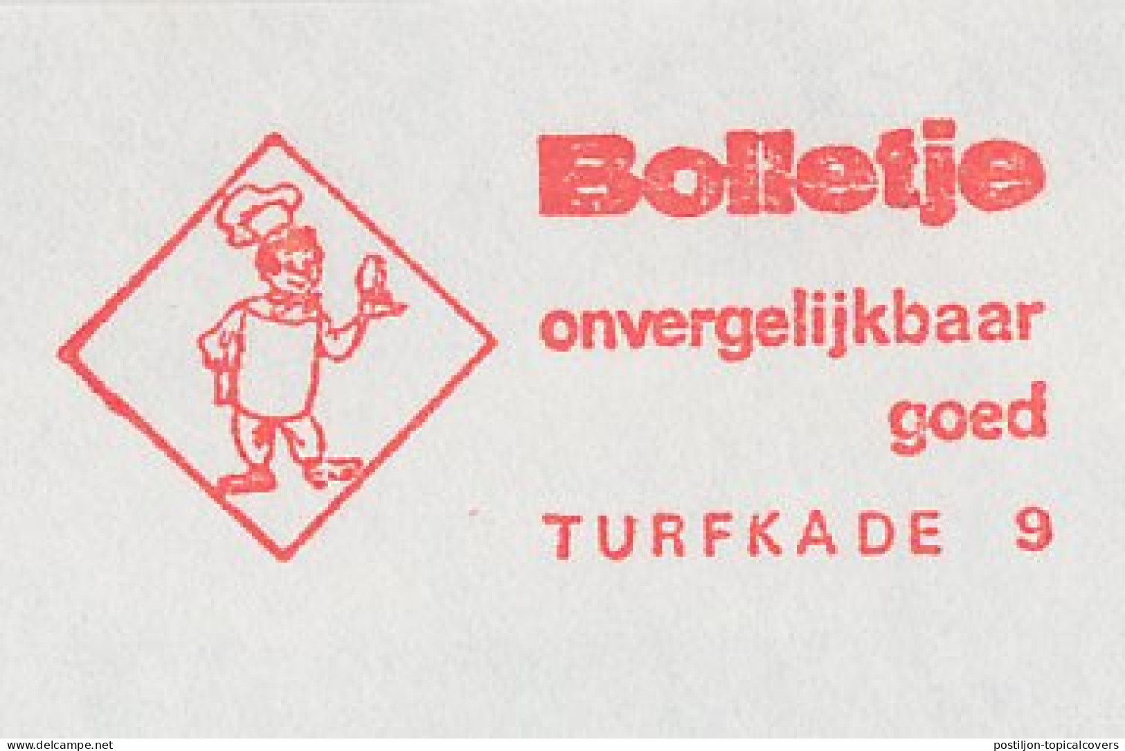 Meter Cover Netherlands 1975 Baker - Bolletje - Almelo  - Other & Unclassified