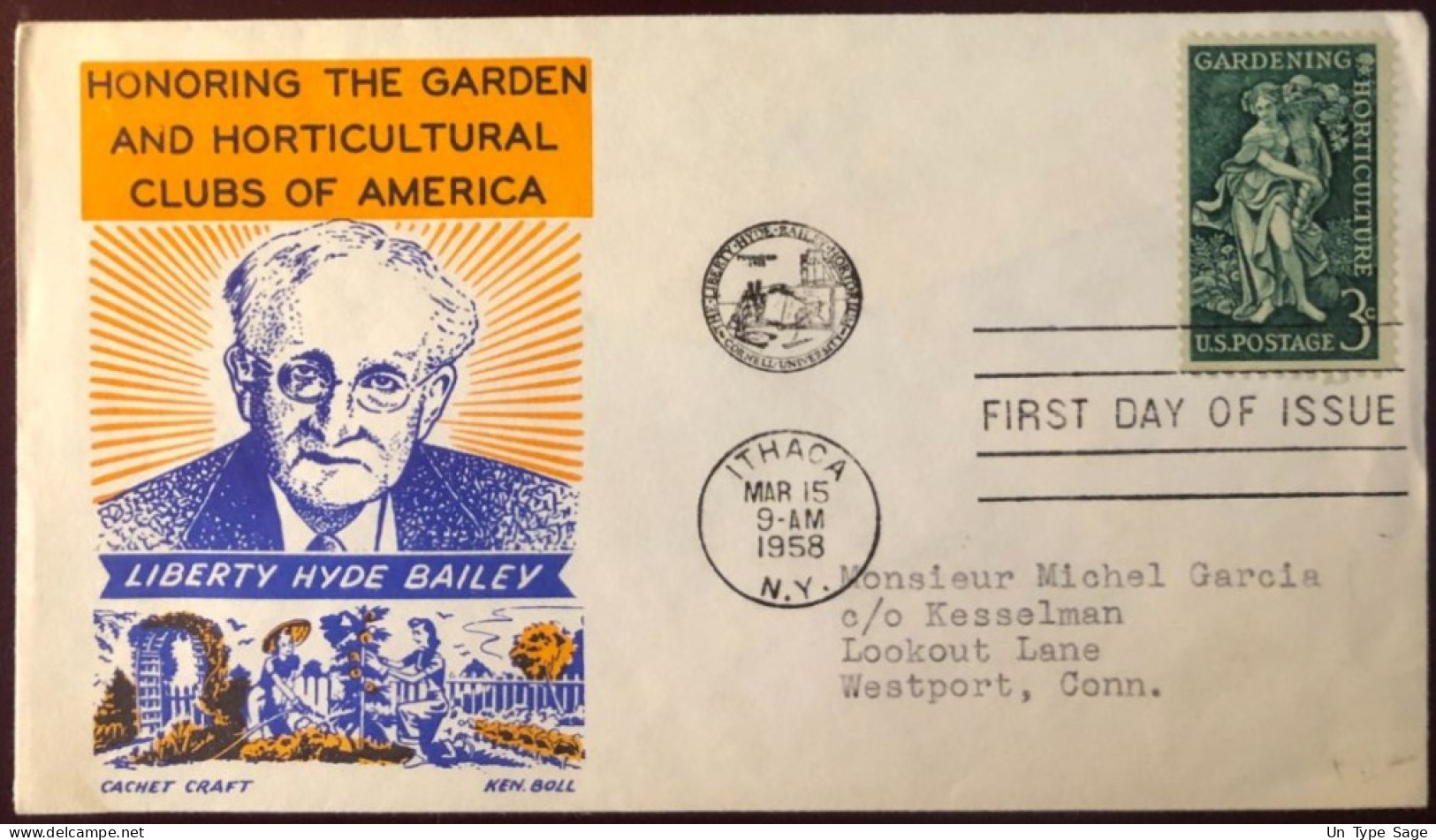 Etats-Unis, FDC "GARDENING & HORTICULTURE" - 15.3.1958 - (B2721) - 1951-1960