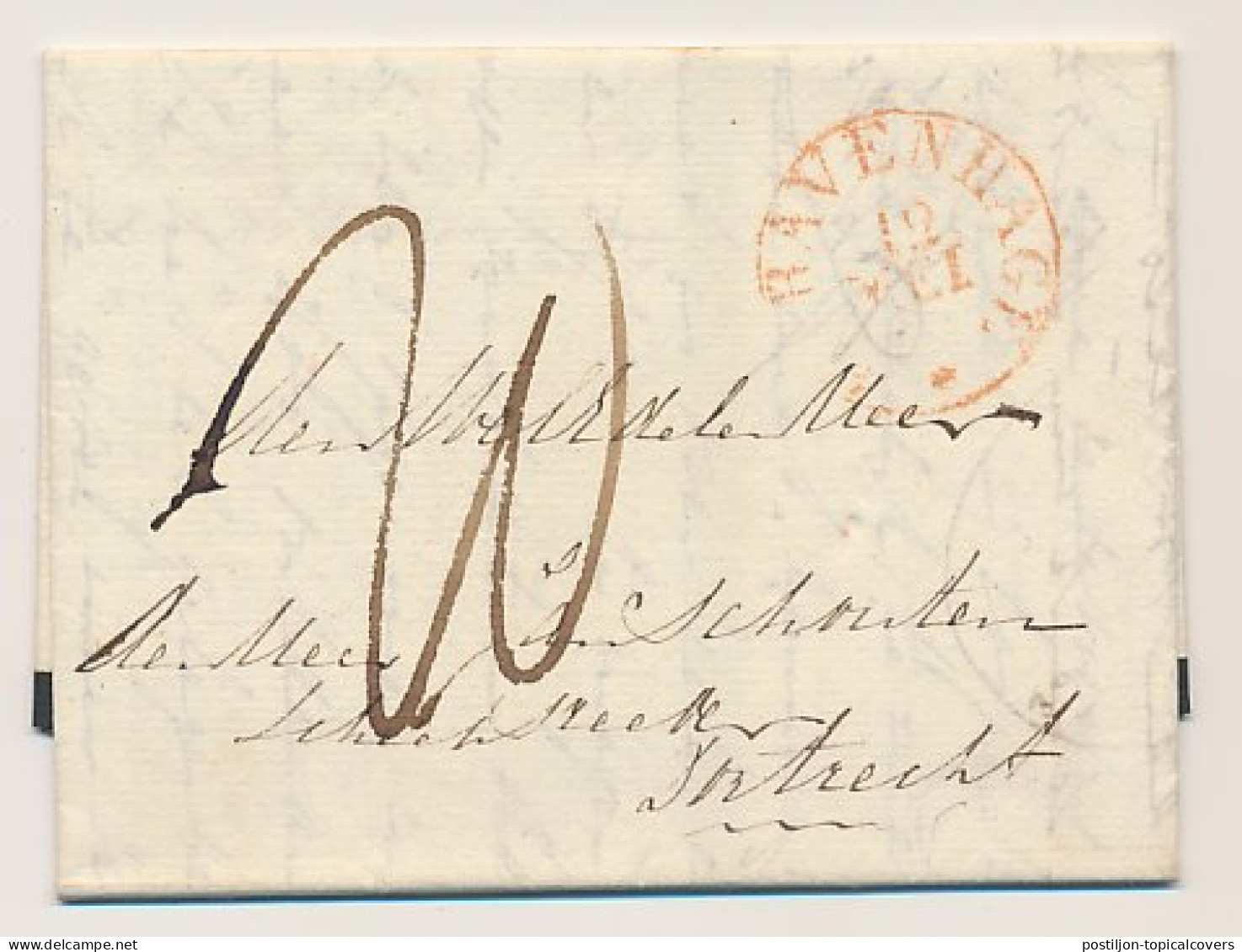 S Gravenhage - DEB.118 UTRECHT - Dordrecht 1836 - ...-1852 Voorlopers
