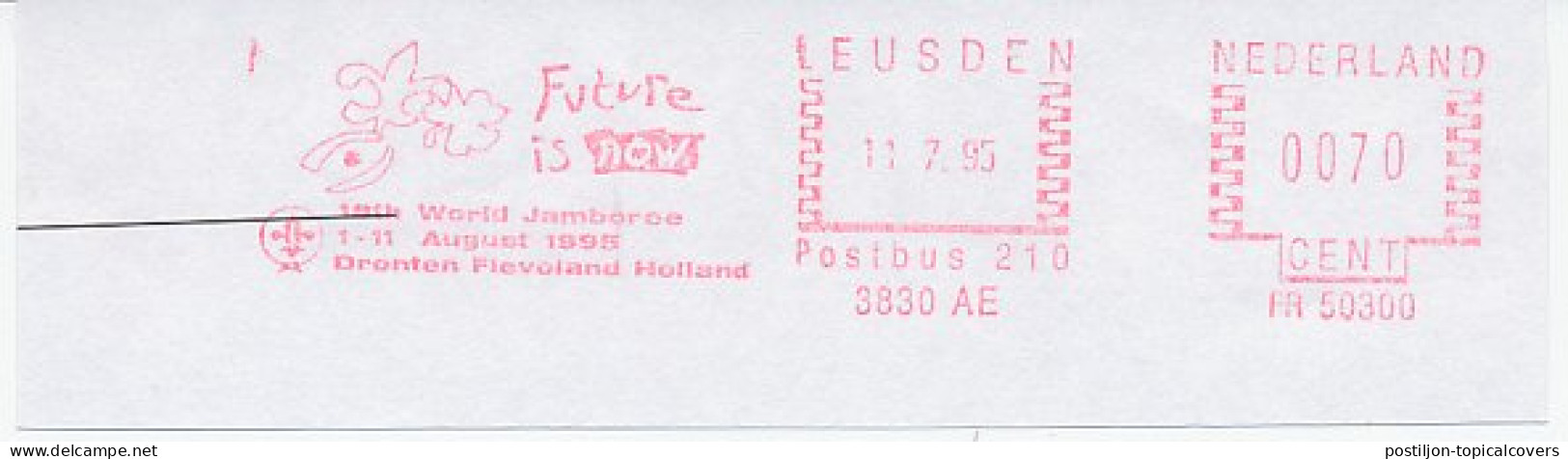 Meter Cut Netherlands 1995 ( FM 50300 ) 18th World Jamboree Dronten Flevoland - Future Is Now - Altri & Non Classificati