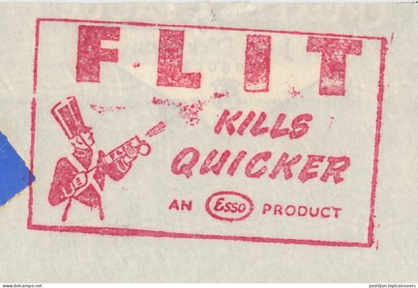 Meter Cover GB / UK 1951 Flit - Kills Quicker - Insecticide - Esso - Autres & Non Classés