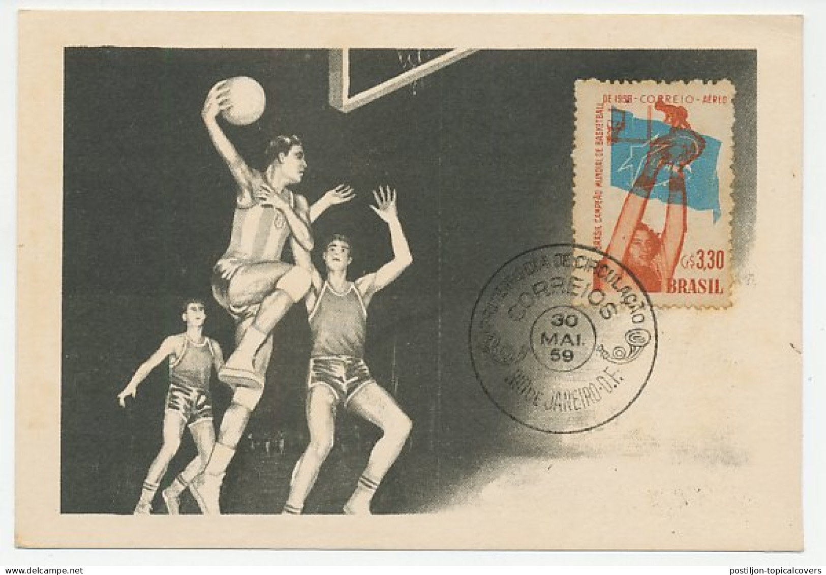 Maximum Card Brazil 1959 Basketball - World Championship - Other & Unclassified