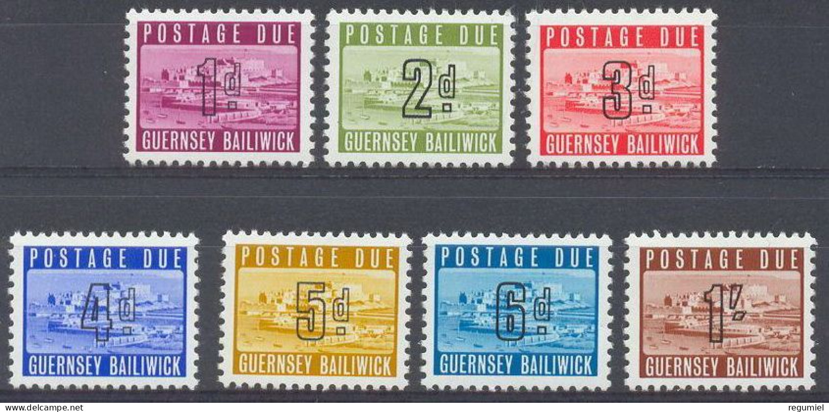 Guernsey Tasas  1/7 ** MNH. 1969 - Guernsey