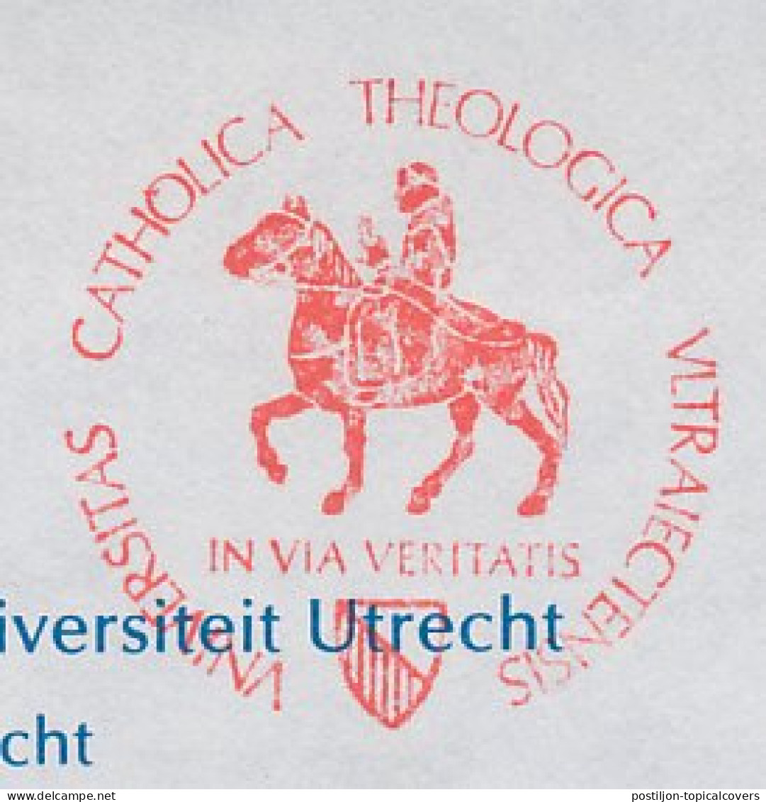 Meter Cover Netherlands 1957 St. Bonifatius - Boniface - Catholic Theological University  - Andere & Zonder Classificatie