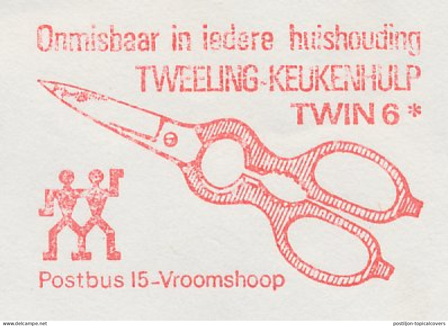 Meter Cover Netherlands 1979 Scissors - Twin - Vroomshoop - Non Classés