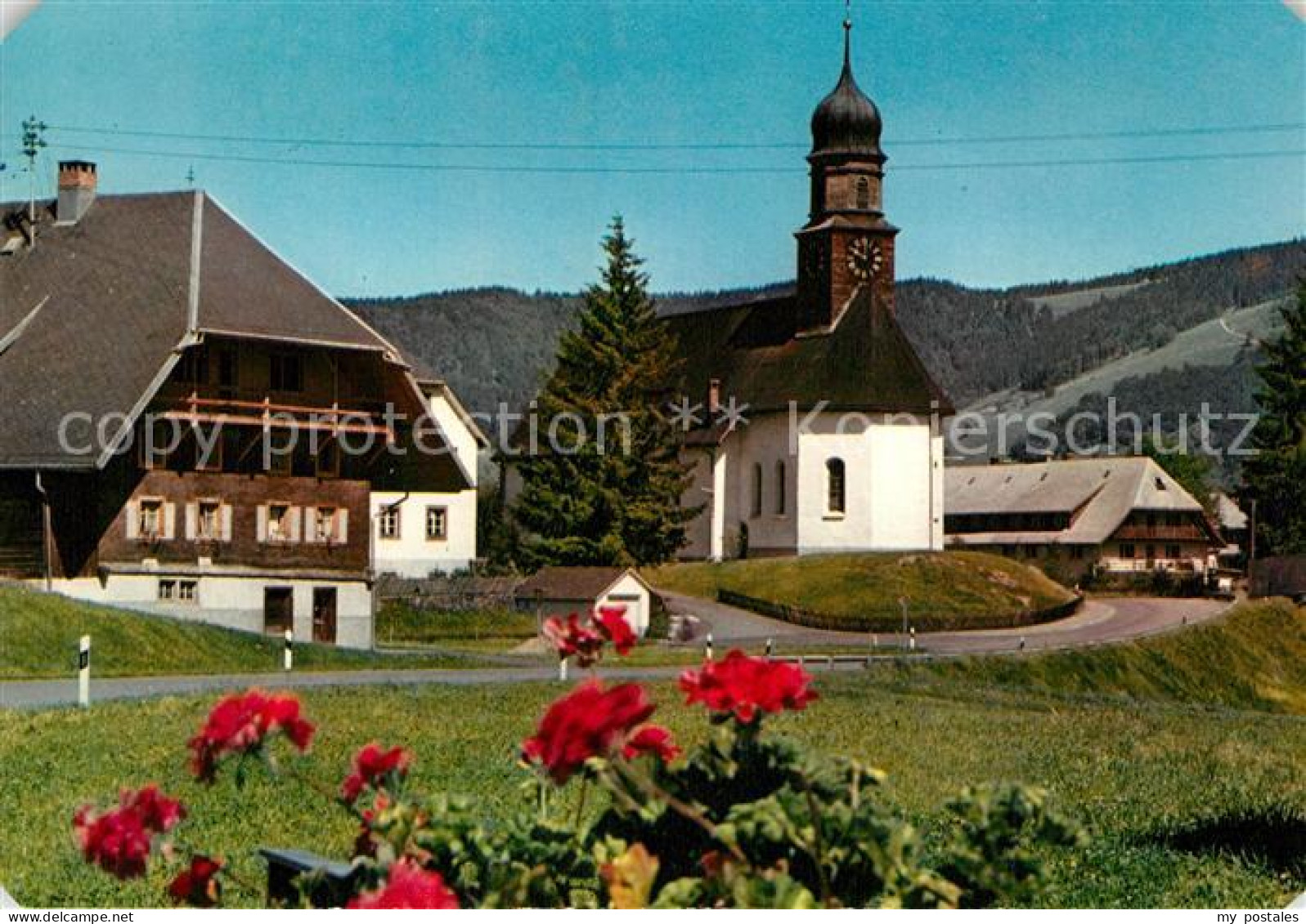 73300637 Innerlehen St Johann Kirche Gasthof Pension Roessle Innerlehen - Bernau