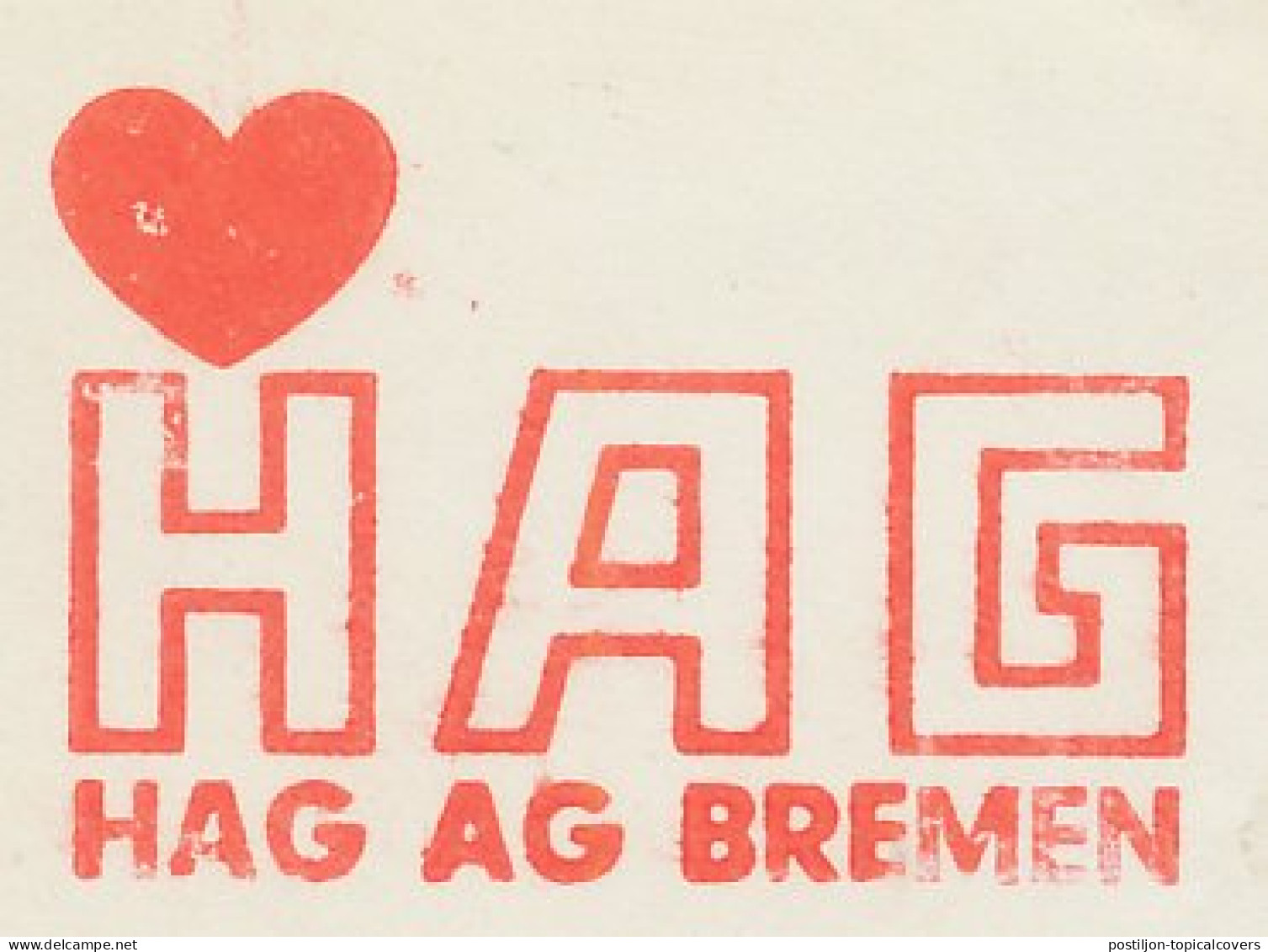 Meter Cut Germany 1967 Coffee - Hag  - Otros & Sin Clasificación