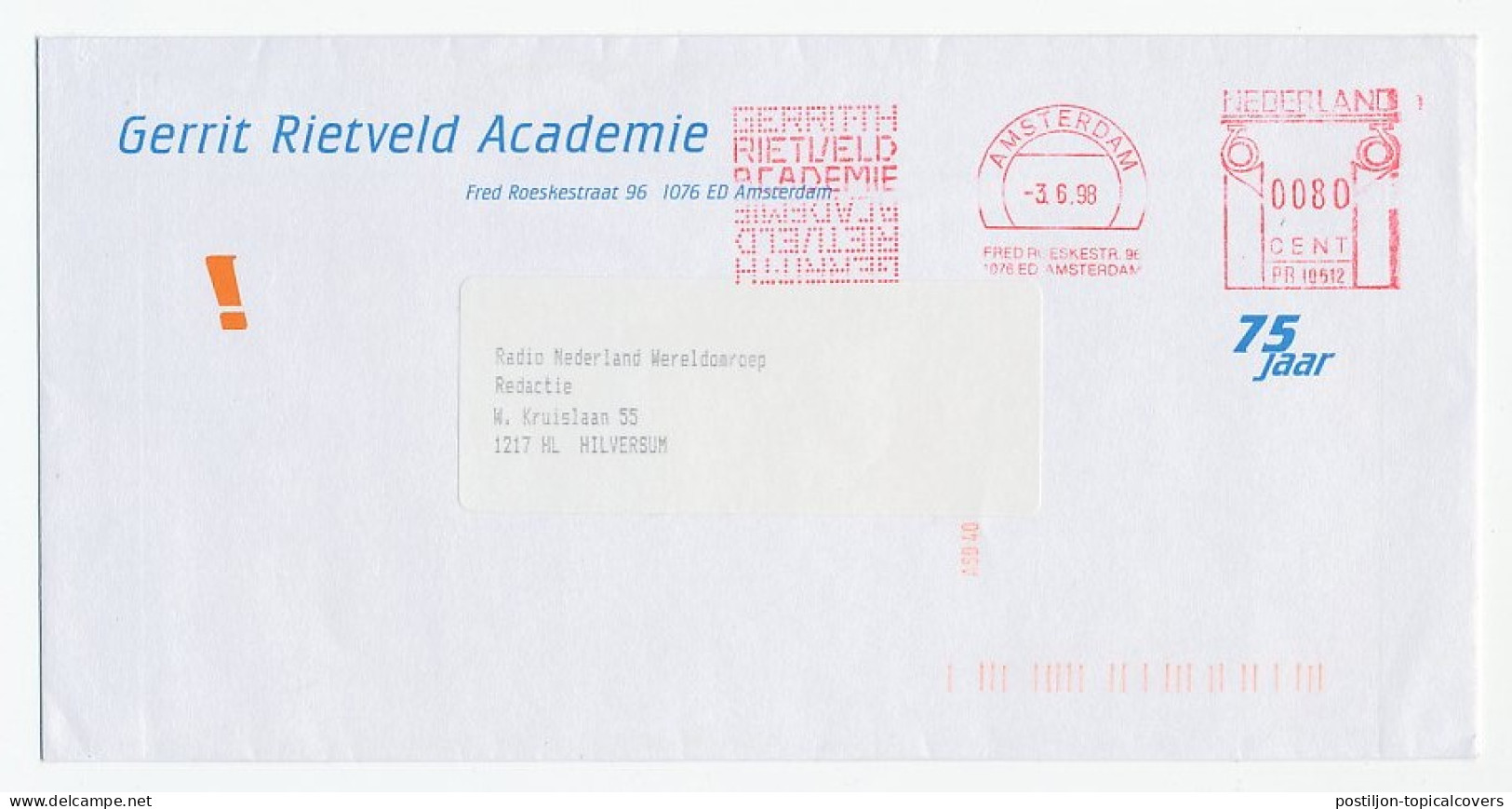 Meter Cover Netherlands 1998 Architect - Designer - Gerrit Rietveld - Other & Unclassified