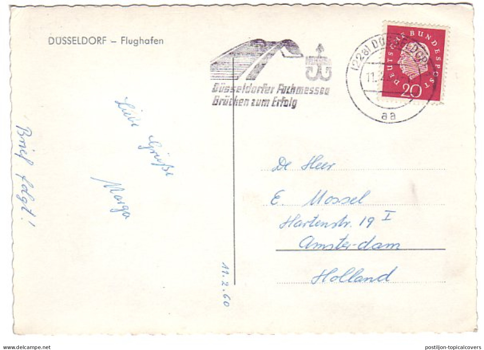 Postcard / Postmark Germany 1960 Trade Shows - Bridges To Success - Bridges