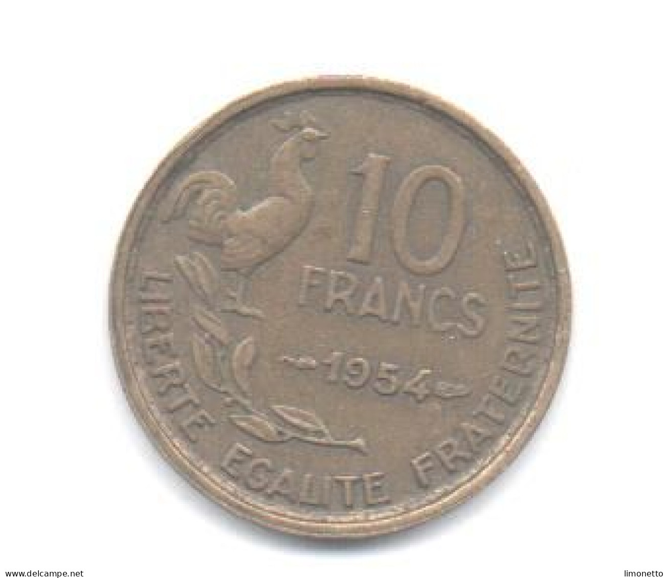 France- 1954 -  Guiraud -10 Frs  En Cupro-Alum - Cat Gadoury N° 812   - Bon état - 10 Francs