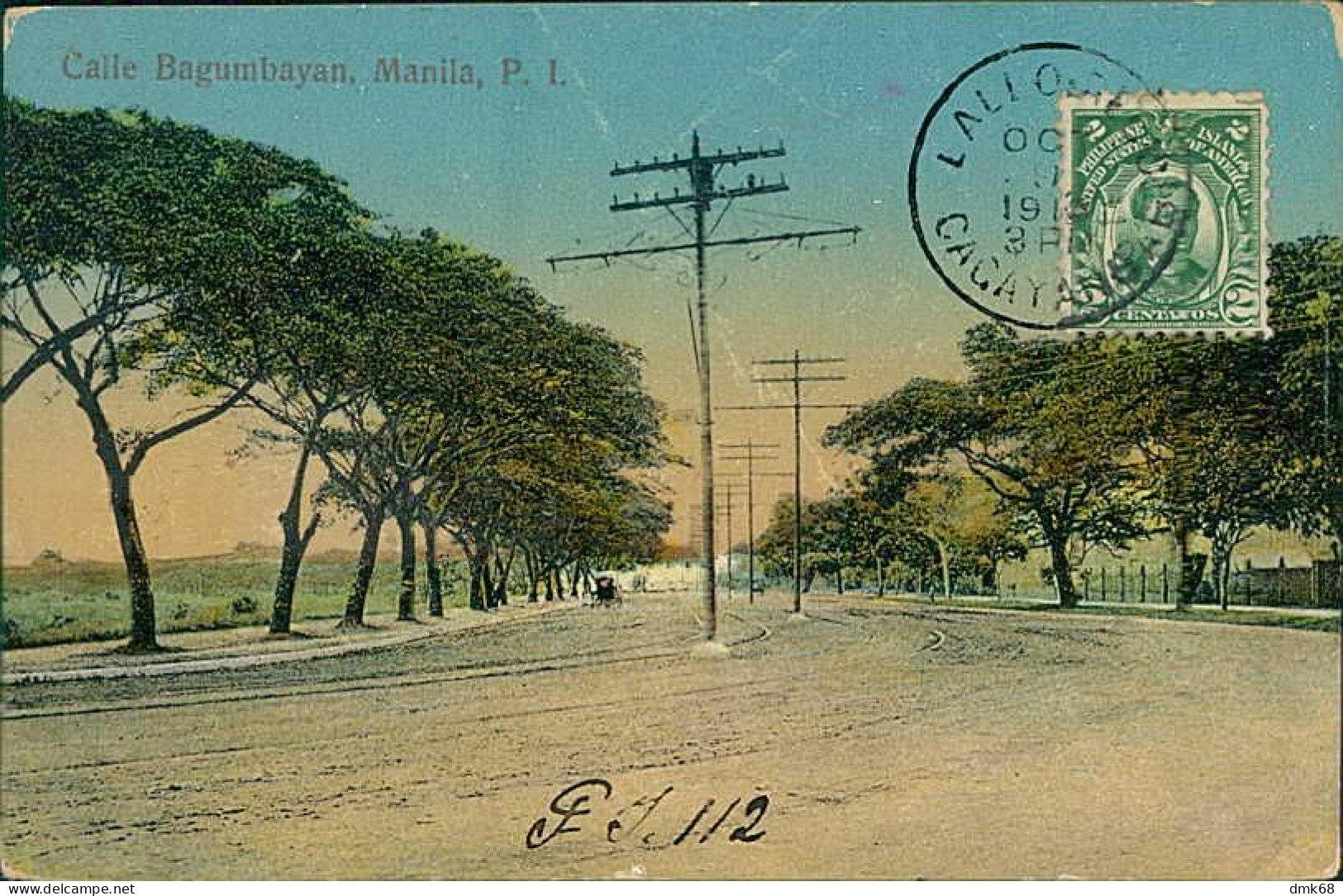PHILIPPINES - MANILA - CALLE BAGUMBAYAN - PUB. BY CAMERA SUPPLY COMPANY - MAILED 1918 / STAMP (18345) - Philippinen