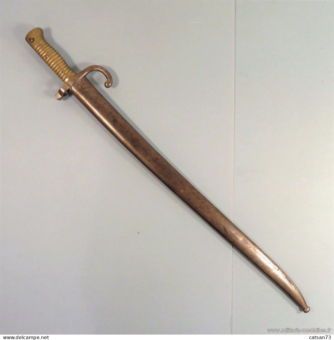 BAIONNETTE ERSATZ ALLEMANDE POUR FUSIL 1888 A PARTIR DU MODELE CHASSEPOT 1866 - Knives/Swords