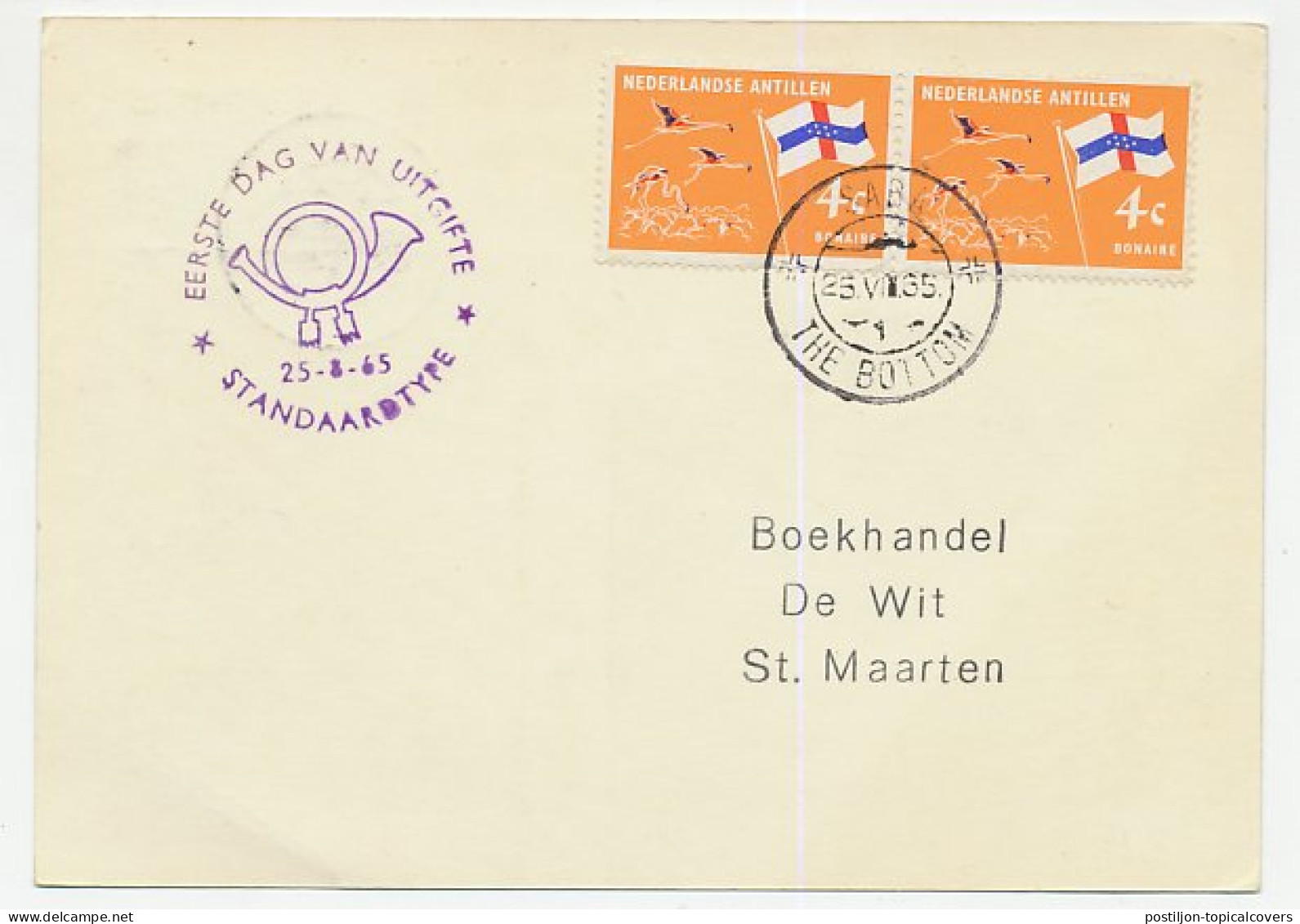 Maximum Card Netherlands Antilles 1965 Lace Work - Textiles