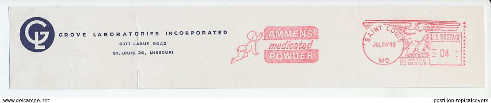 Meter Top Cut USA 1962 Baby - Medicated Powder - Other & Unclassified