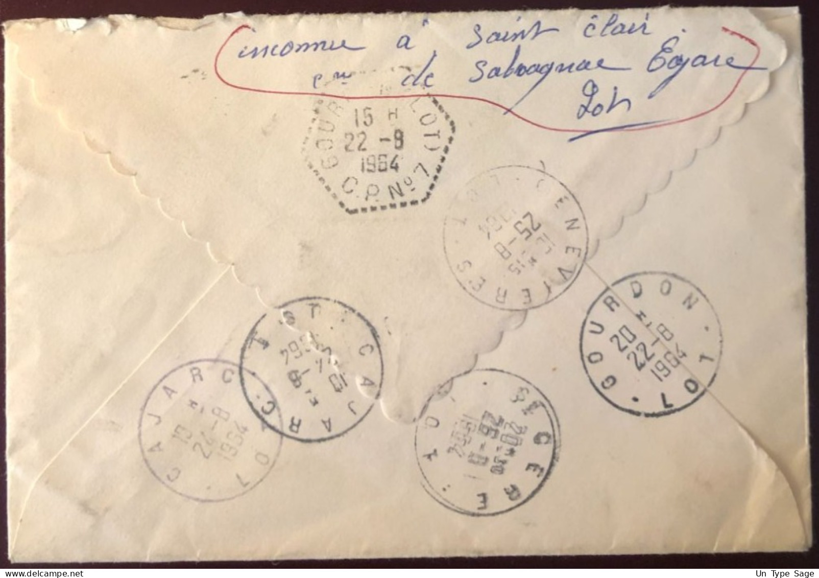 Etats-Unis, Divers Sur Enveloppe De Kansas City, MO 1964 - Voir Verso Divers Cachets - (B2723) - Marcofilie