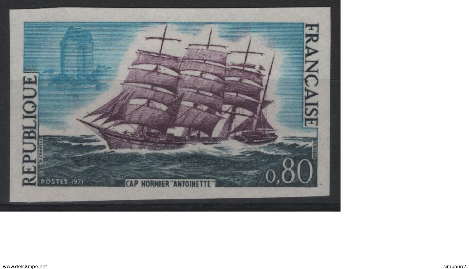 France 1971 N°1674** Non Dentele Imperf Mint Never Hinged - 1971-1980