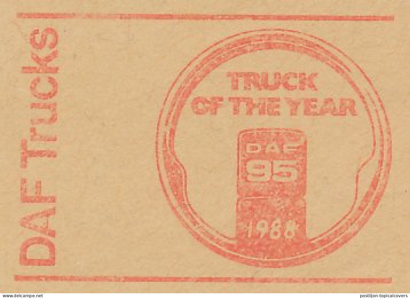 Meter Cut Netherlands 1988 DAF 95 - Truck Of The Year 1988 - Vrachtwagens