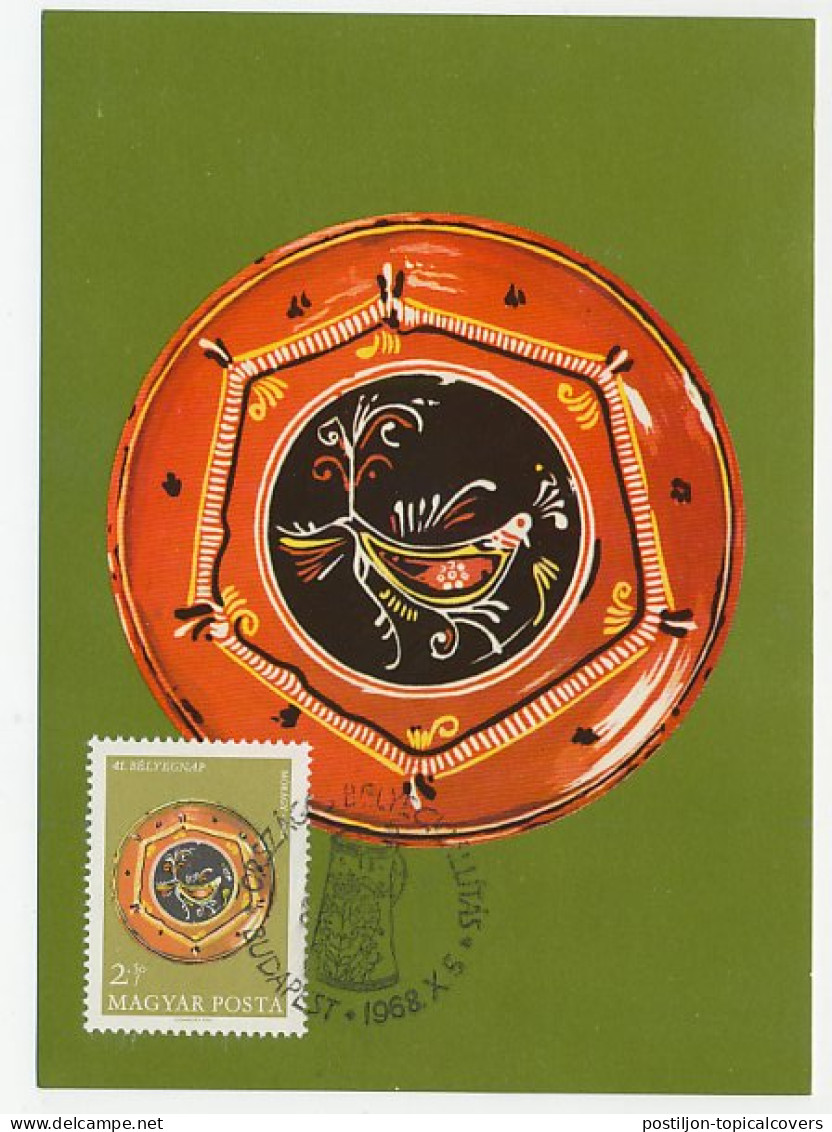 Maximum Card Hungary 1968 Plate - Porselein