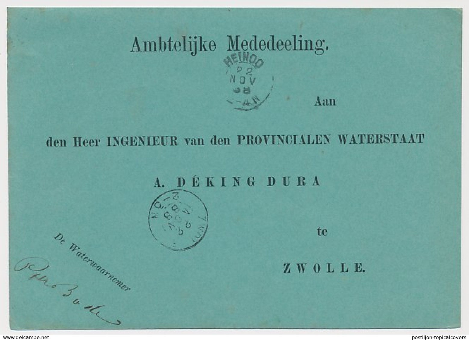 Kleinrondstempel Heinoo 1888 - Zonder Classificatie