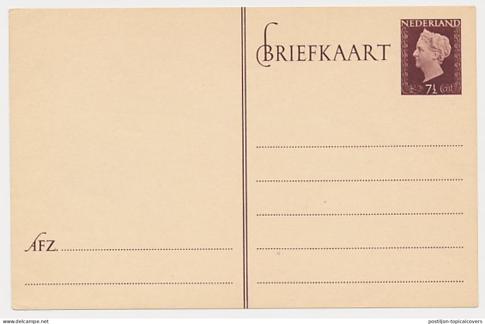 Briefkaart G. 293 A - Postal Stationery