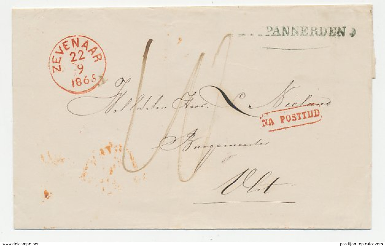 Bestelhuis Pannerden - Zevenaar - Olst 1865 - ...-1852 Prephilately