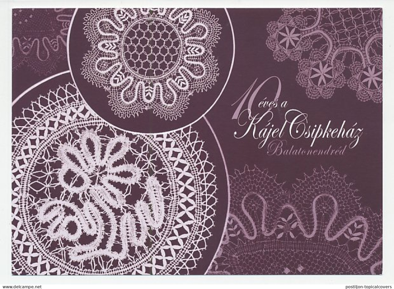 Postal Stationery Hungary 2006 Lace - Textiles