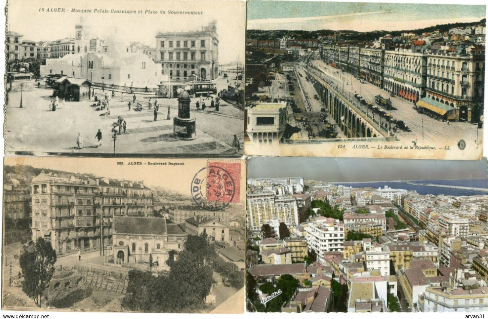 ALGERIE  -    TRES BEAU LOT De 290 CARTES POSTALES    ==================================> PORT GRATUIT - - Collections & Lots