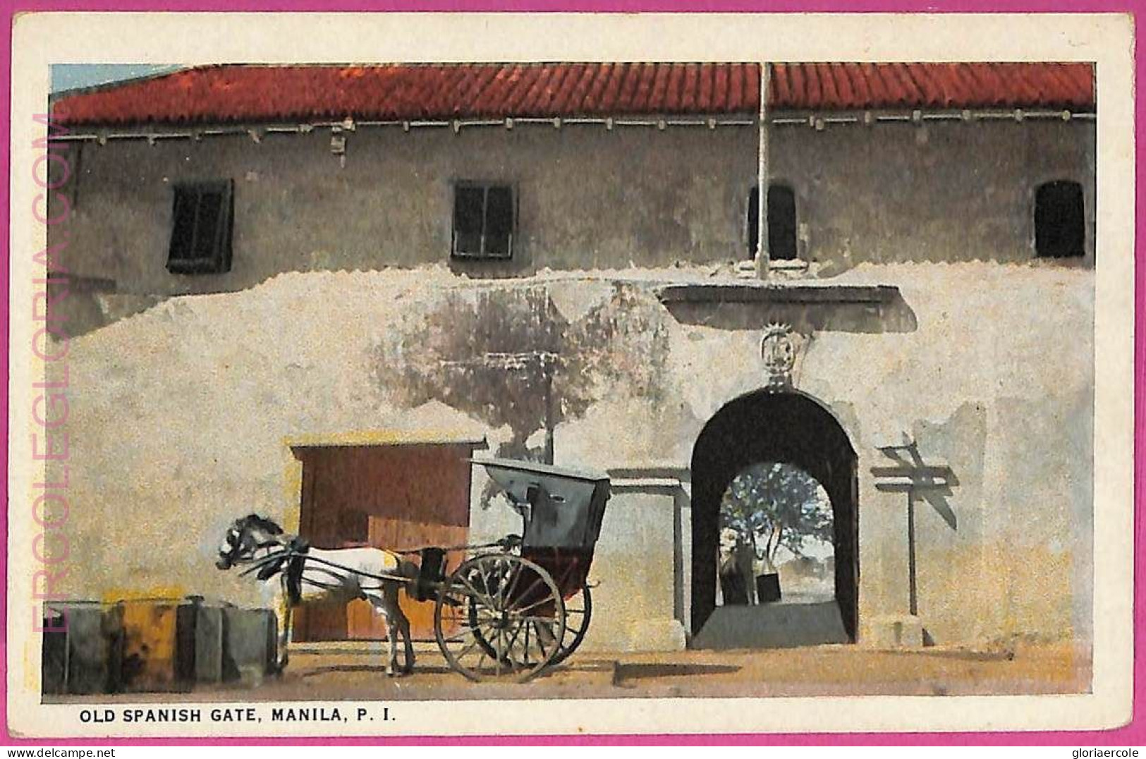 Ag3601 -  Philippines - VINTAGE POSTCARD  - Manila, Old Spanish Gate - Philippinen