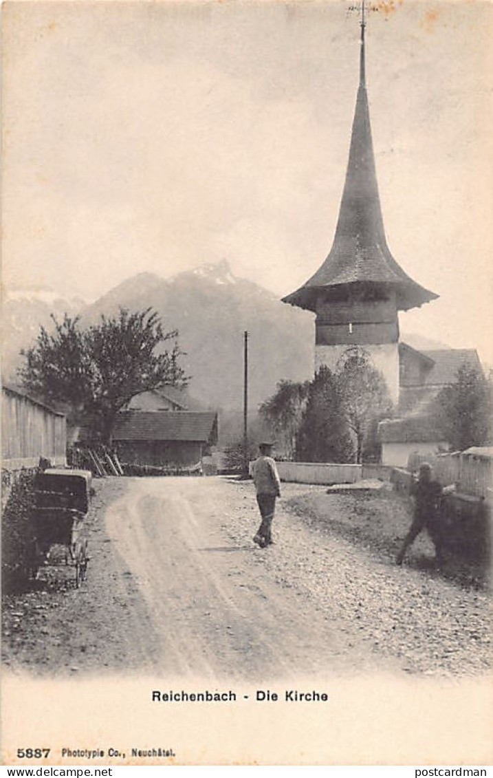 Schweiz - Reichenbach (BE ) Die Kirche - Verlag Phototypie Co 5887 - Reichenbach Im Kandertal
