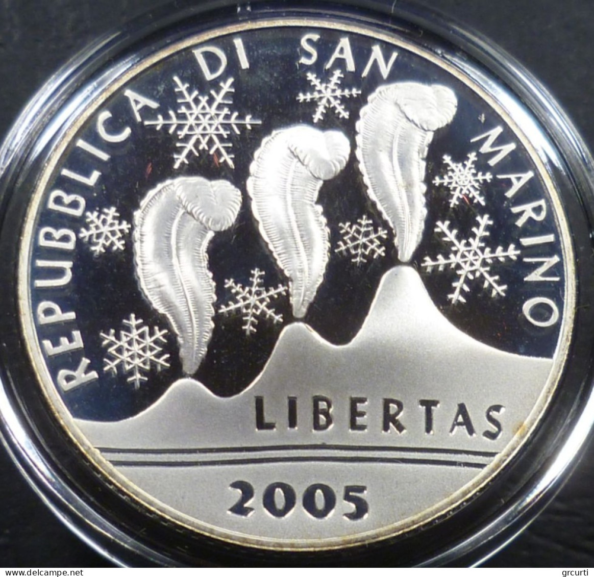 San Marino - 5 Euro 2005 - Olimpiadi Invernali “Torino '06” - KM# 511 - San Marino