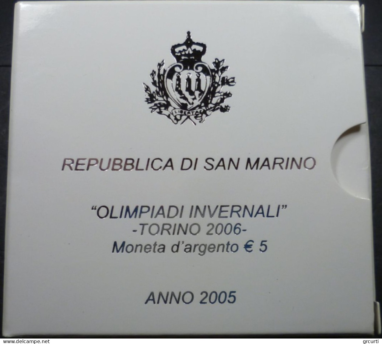 San Marino - 5 Euro 2005 - Olimpiadi Invernali “Torino '06” - KM# 511 - San Marino