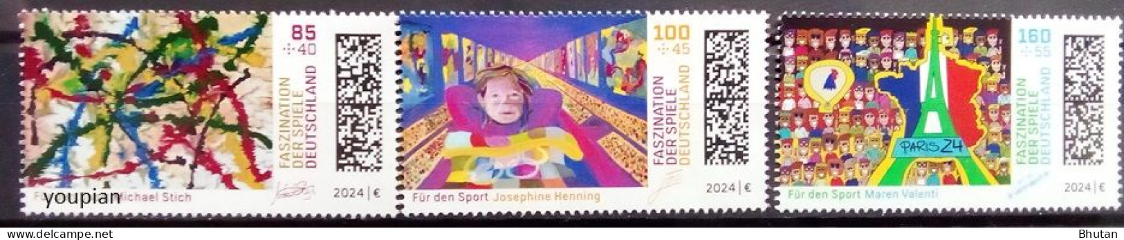 Germany 2024, Summer Olympic Games In Paris, MNH Stamps Set - Unused Stamps