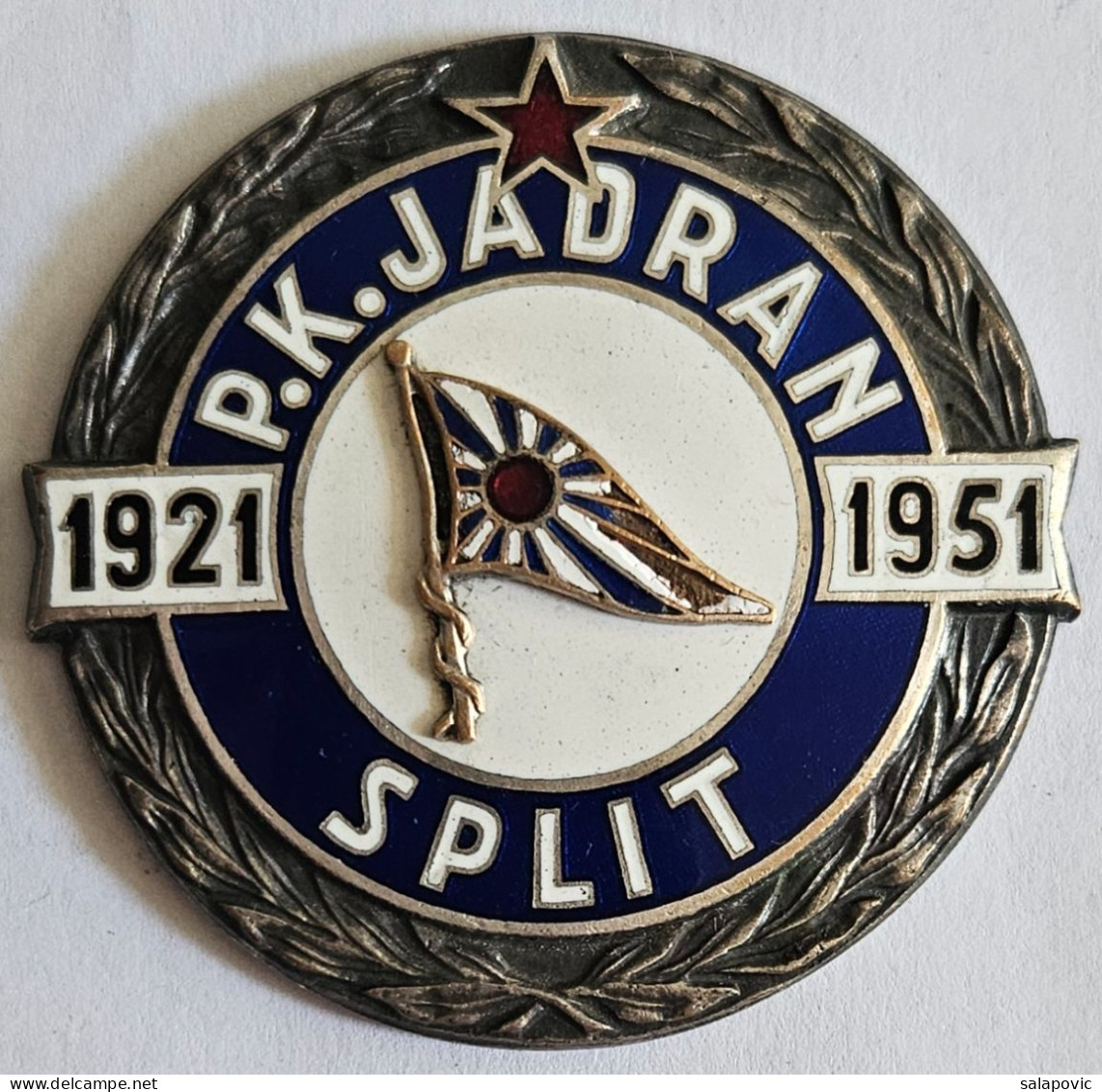 PK Jadran 1921 - 1951  Swimming Club Jadran Split Croatia  Plaque PLIM - Swimming