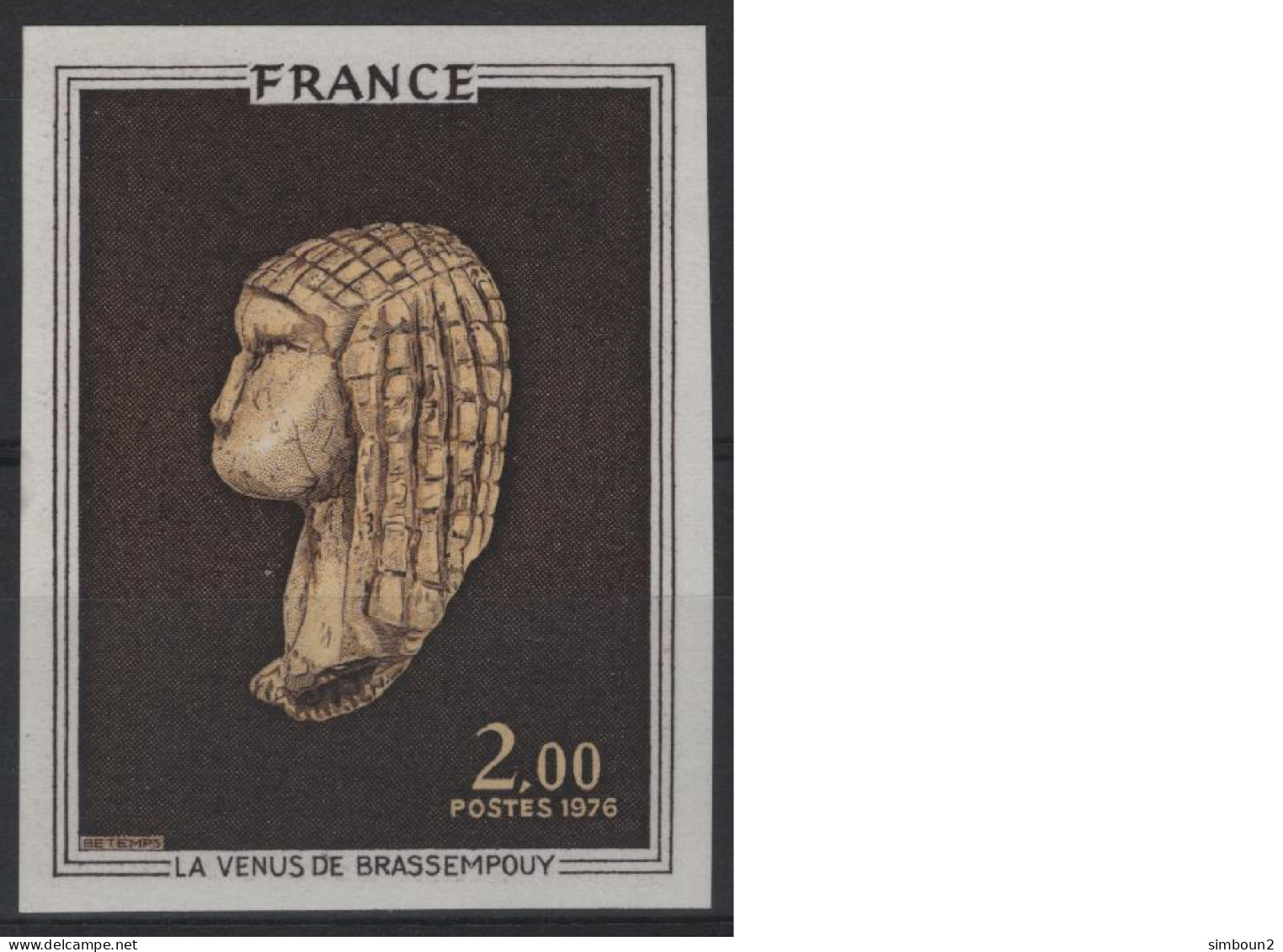 France 1976 N°1868** Non Dentele Imperf Mint Never Hinged - 1971-1980
