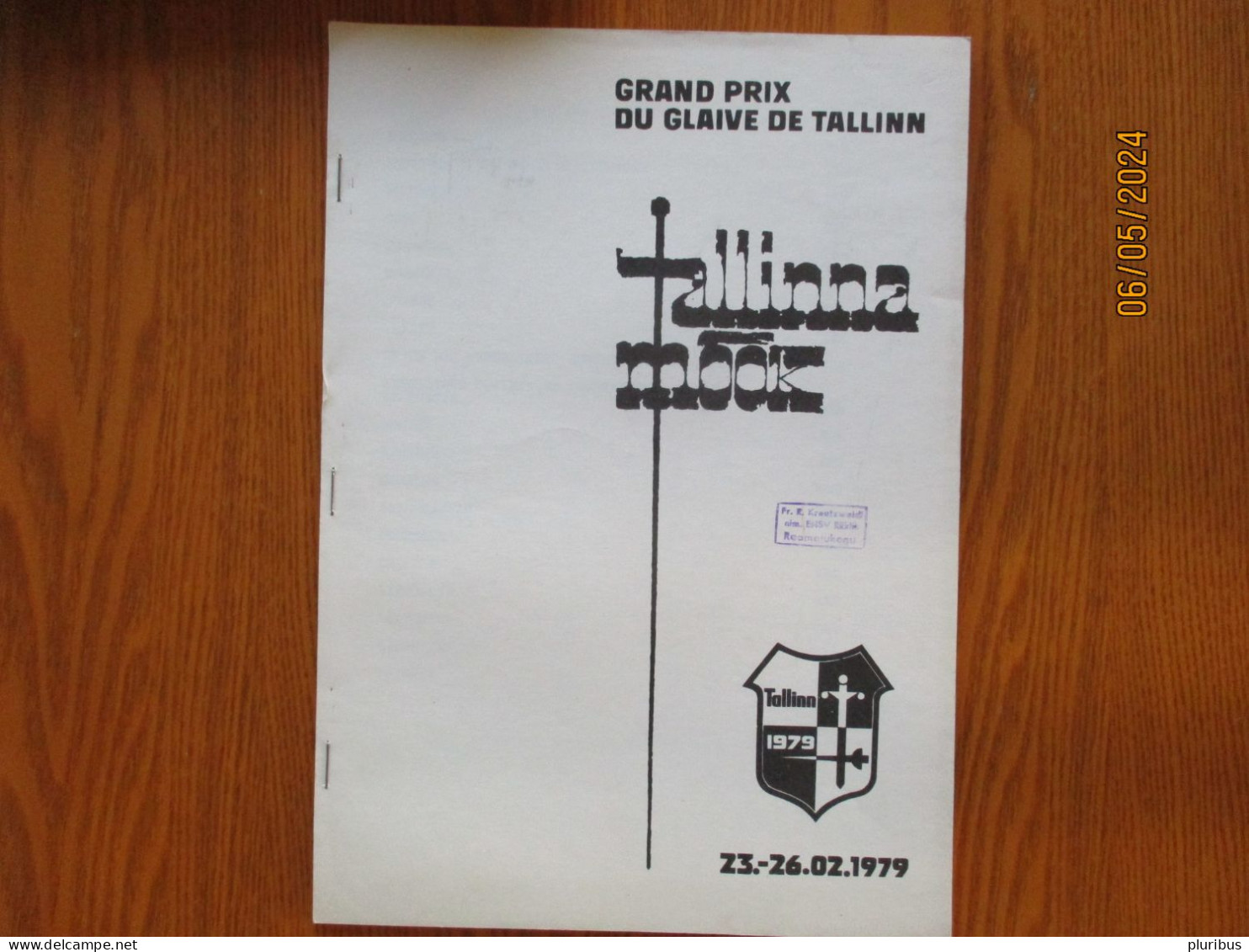 FENCING GRAND PRIX DU GLAIVE DE TALLINN 1979 RESULTS , 14-9 - Esgrima