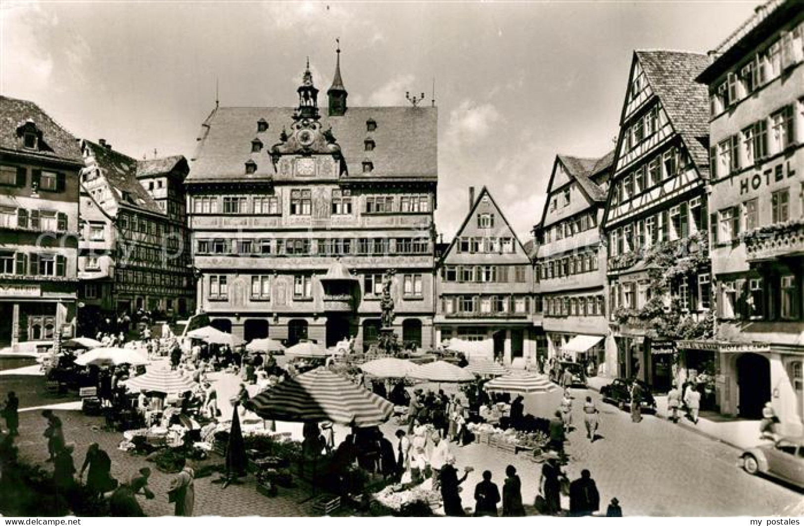 73299601 Tuebingen Marktplatz Rathaus Universitaetsstadt Tuebingen - Tübingen