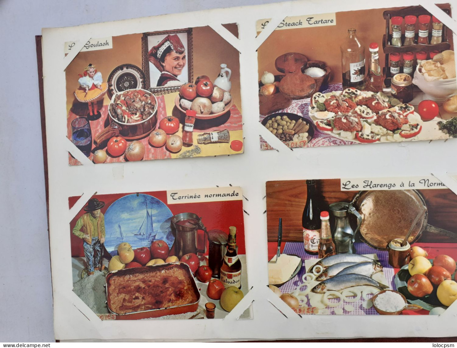 album de recettes de cuisine -250 cartes postales--voir photos