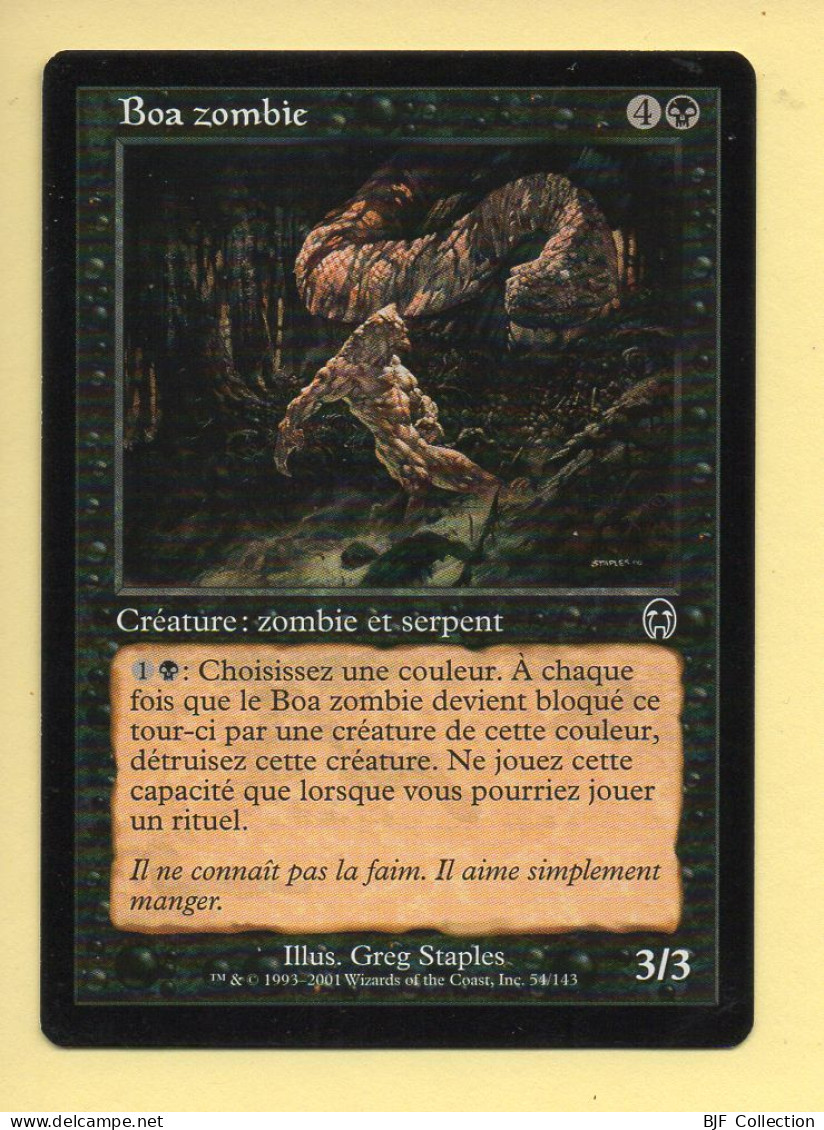Magic The Gathering N° 54/143 – Créature : Zombie Et Serpent – BOA ZOMBIE / Apocalypse (MTG) - Black Cards
