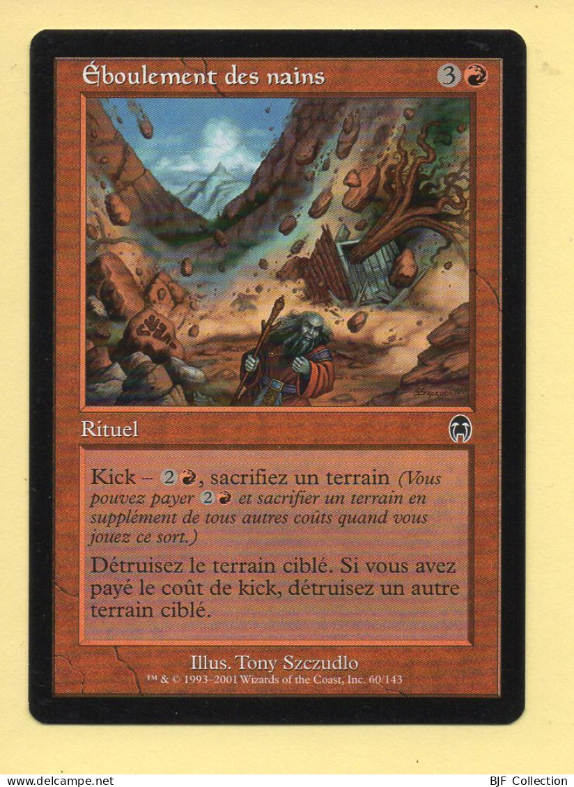 Magic The Gathering N° 60/143 – Rituel – EBOULEMENT DES NAINS / Apocalypse (MTG) - Red Cards