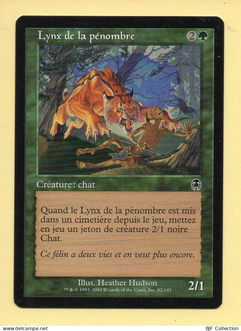 Magic The Gathering N° 82/143 – Créature : Chat – LYNX DE LA PENOMBRE / Apocalypse (MTG) - Caras Verdes