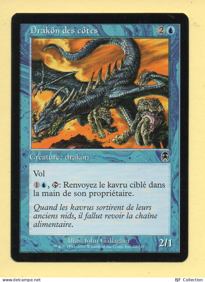 Magic The Gathering N° 22/143 – Créature : Drakôn – DRAKON DES COTES / Apocalypse (MTG) - Cartas Azules