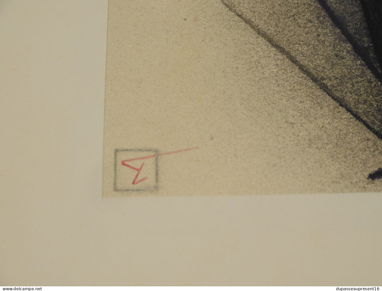 -DESSIN CRAYON PASTELS 1963 Signé Au Crayon Sur MARQUISE RANKNE? POST CUBISME   E - Dessins