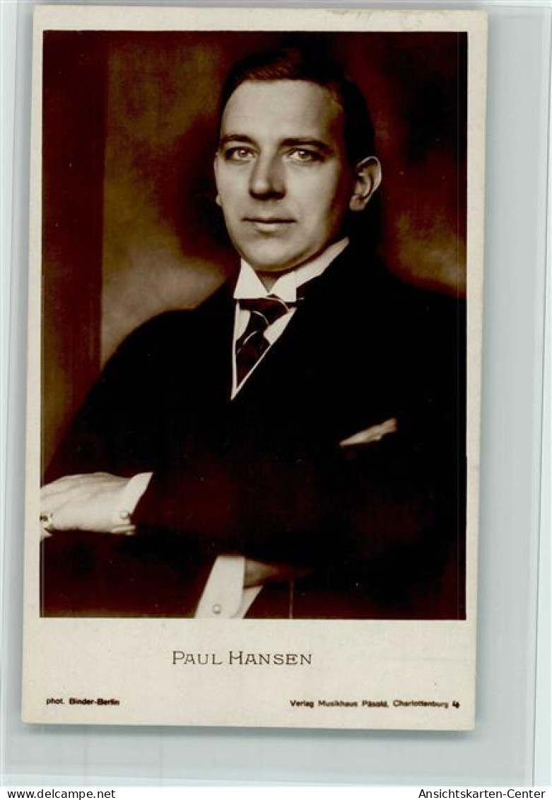 10537307 - Opernsaenger H Paul Hansen - Photo - Zangers En Musicus