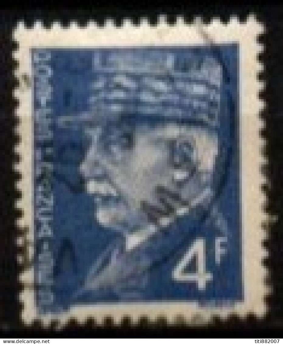FRANCE    -   1941 .   Y&T N° 521A Oblitéré.   4 Cassé - Oblitérés