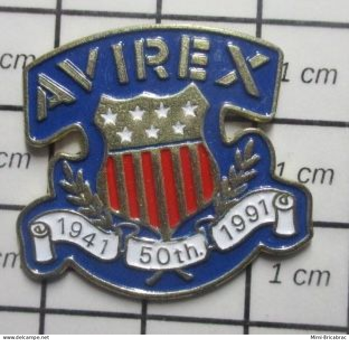 1818A Pin's Pins / Beau Et Rare / MARQUES /  AVIREX 50 ANS 1941 1991 - Marques