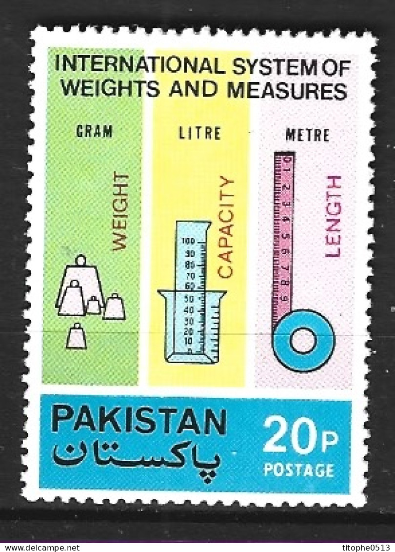 PAKISTAN. N°361 De 1974. Système International Des Poids Et Mesures. - Pakistan