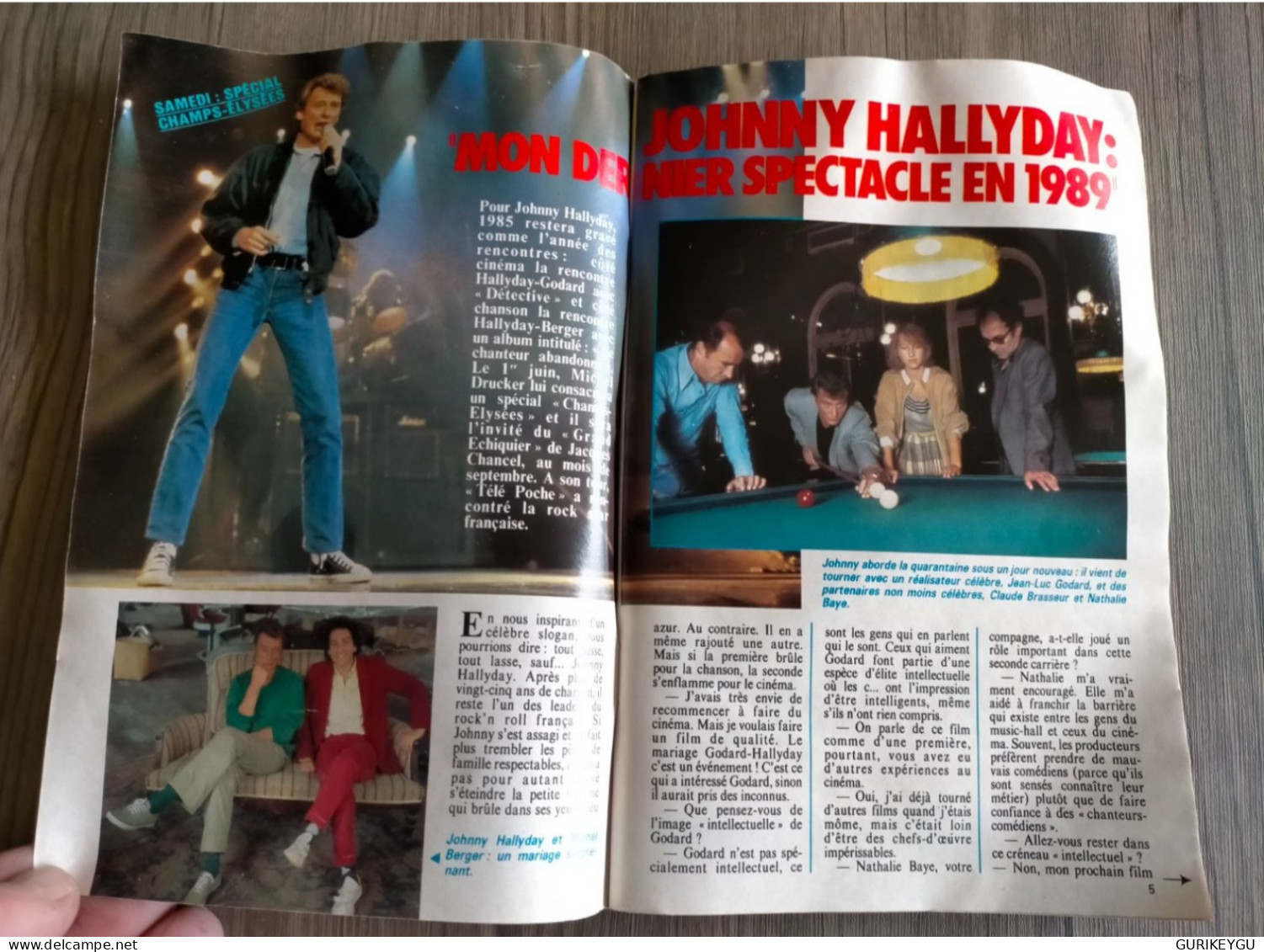 Magazine TELE POCHE N°1007JOHNNY HALLYDAY SERGE GAINSBOURG ROMY SCHNEIDER FLESHTONES 28/05/1985 - Actie