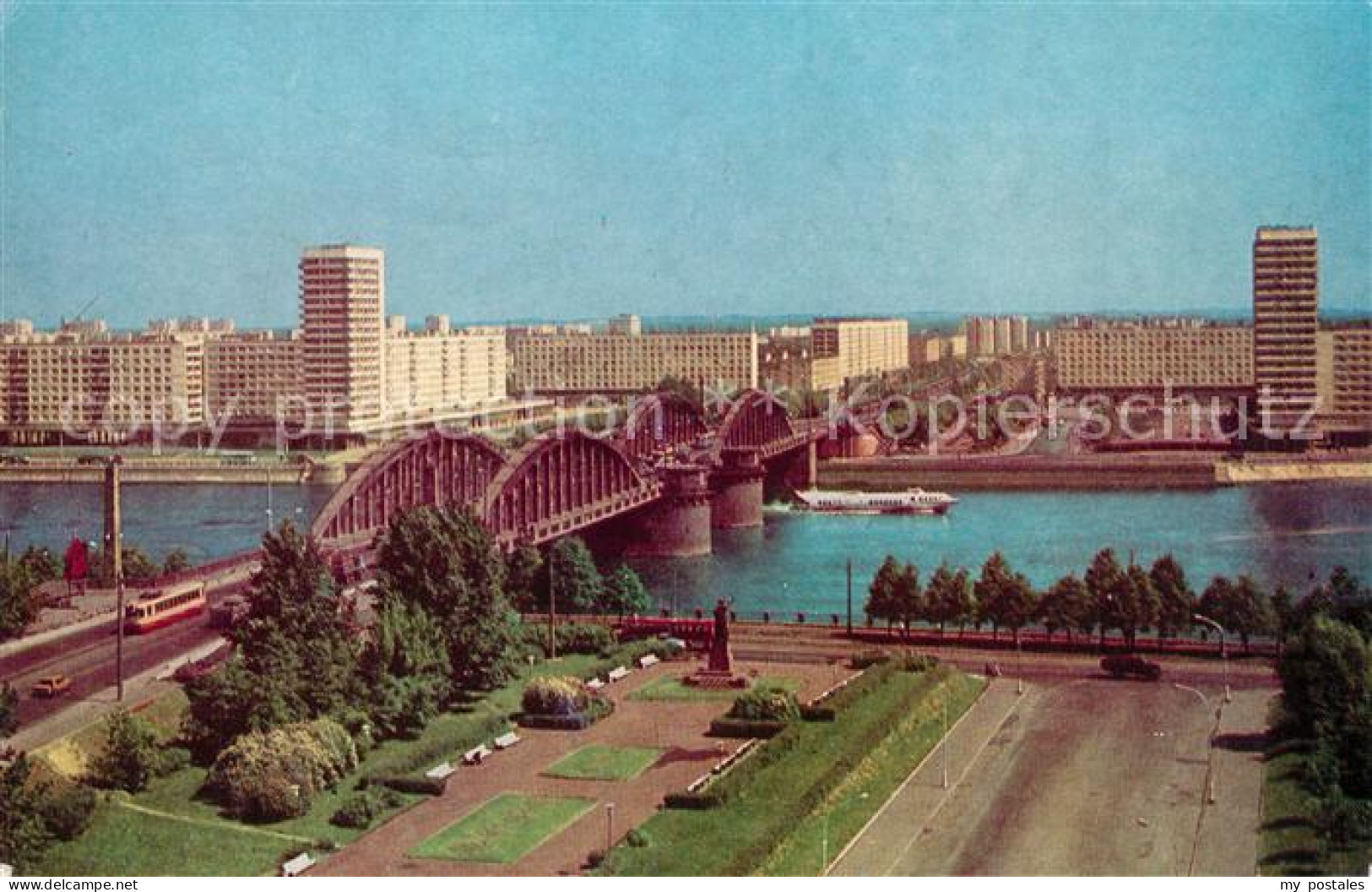 73299236 Leningrad St Petersburg Stadtpanorama Mit Newa Bruecke Leningrad St Pet - Russia