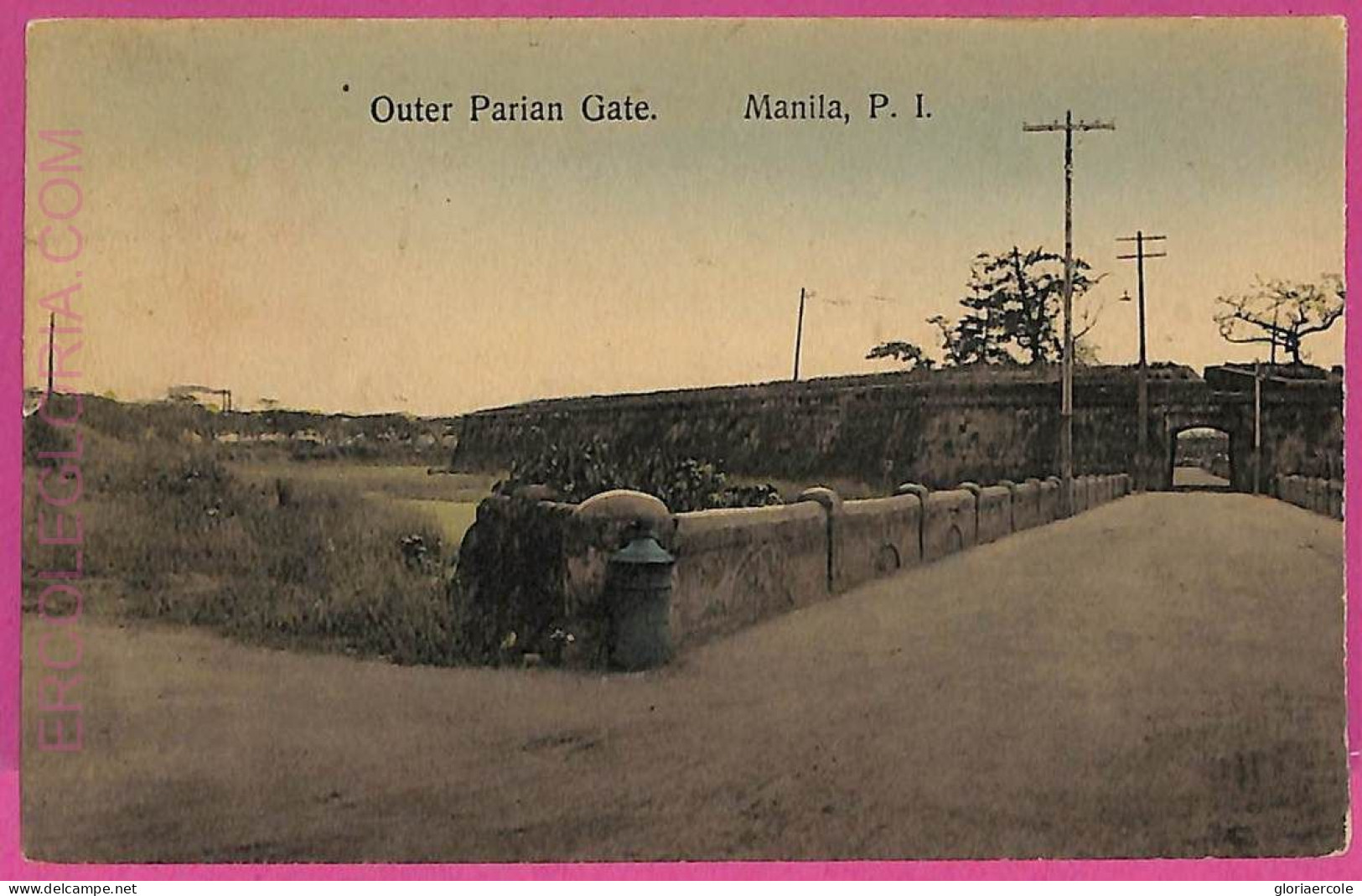 Ag3609 - Philippines - VINTAGE POSTCARD - Manila, Outer Parian Gate - Philippinen